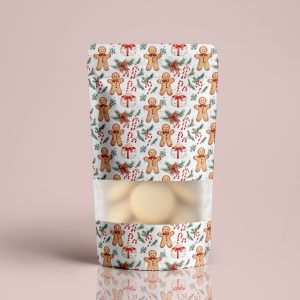 Stand-Up Cookie Pouch - Gingerbread Land, 10 pieces