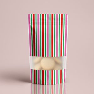 Stand-Up Cookie Pouch - Sugar Rush Stripes, 10 pieces
