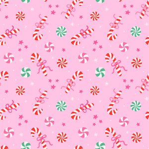 Greaseproof Paper - Pink Peppermint Dreams, 25 pieces