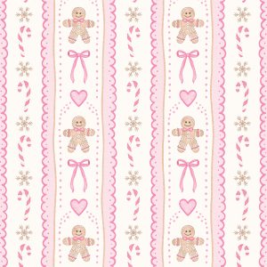 Greaseproof Paper - Gingerbread Sweethearts, 25 pieces