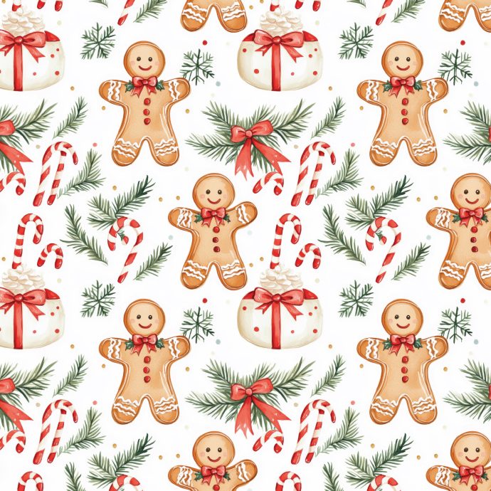 Greaseproof Paper - Gingerbread Land, 25 pieces - Lulu & Stone