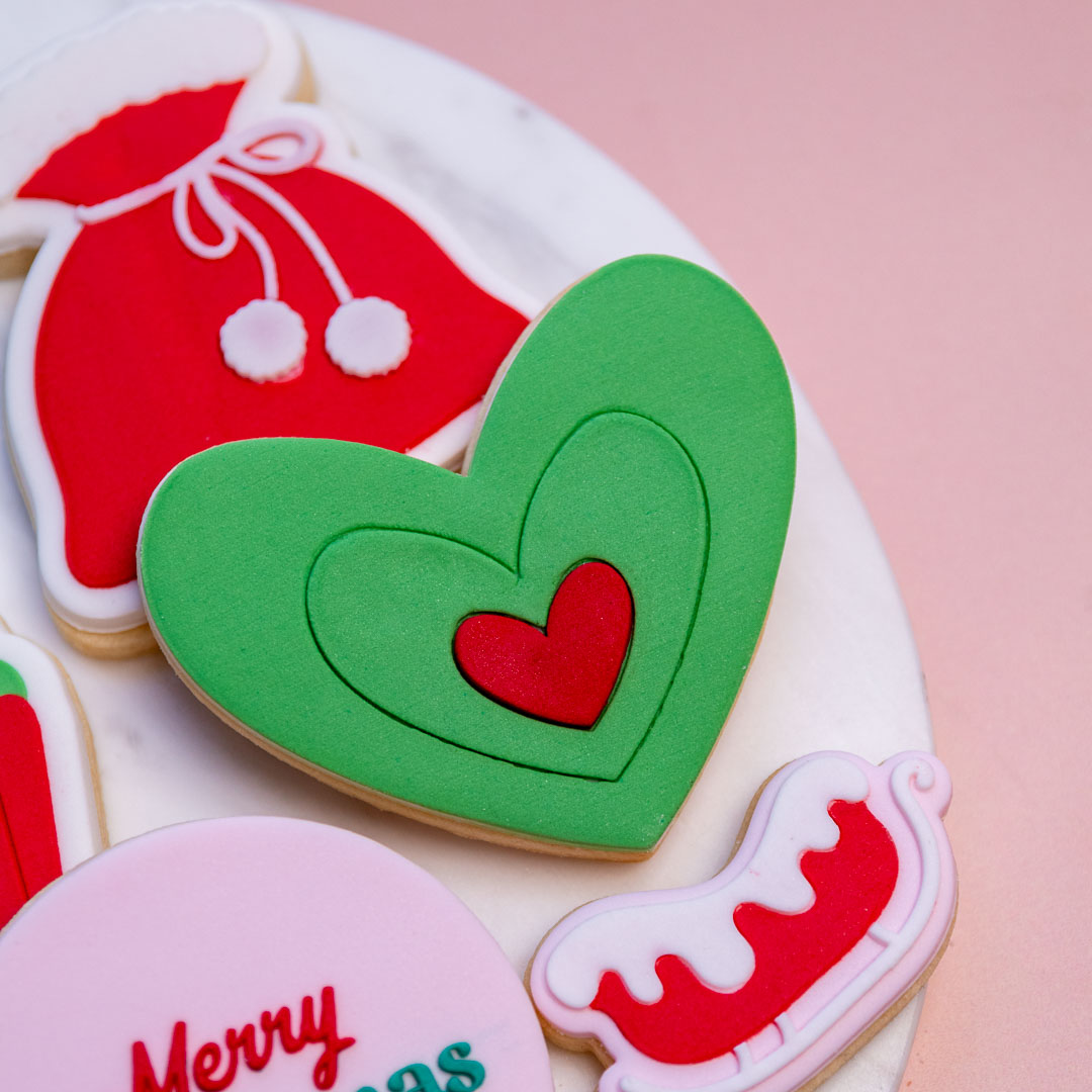 Radiating Heart Cookie Stamp and Cutter - Image 2