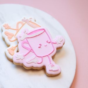 Prancing Coffee Cookie Stamp with Cutter