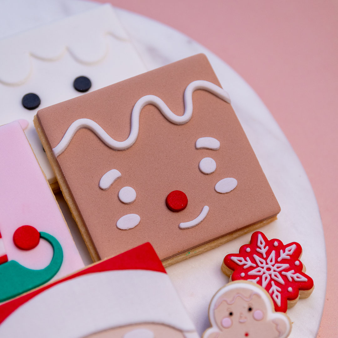 Square Gingerbread Man Cookie Stamp - Image 2