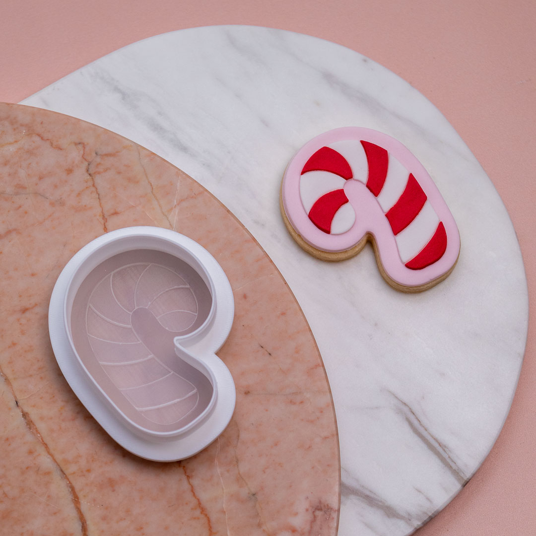 Chubby Candycane Cookie Stamp and Cutter - Image 4