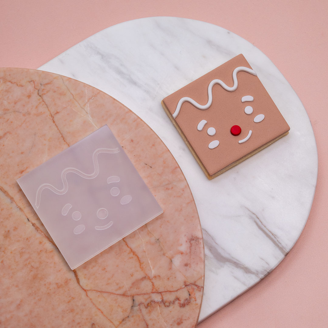 Square Gingerbread Man Cookie Stamp - Image 5