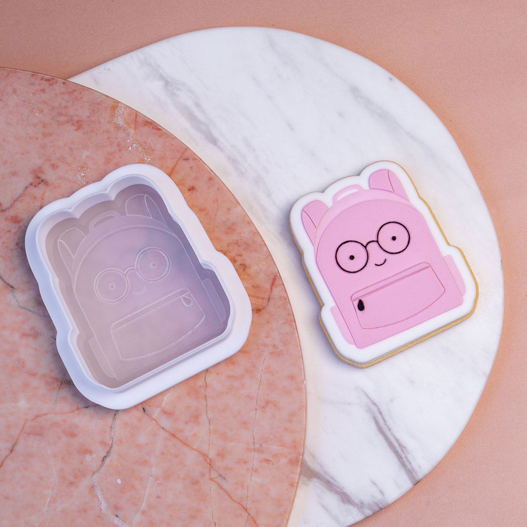 School Backpack Cookie Stamp with Cutter - Image 2