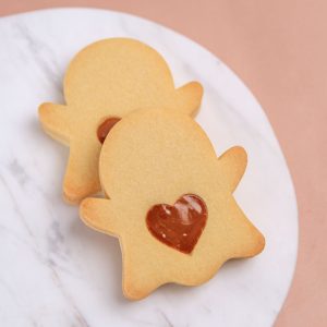 Simple Ghost Cookie Cutter with OPTIONAL Micro Heart Cutter