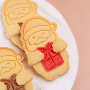 3D Printed Huggable SANTA + Mini Gift Cookie Stamp & Cutter