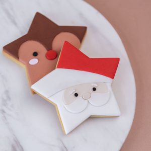 SANTA Star Character Cookie Stamp and OPTIONAL Cutter