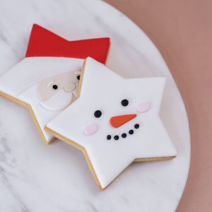 SNOWMAN Star Character Cookie Stamp and OPTIONAL Cutter