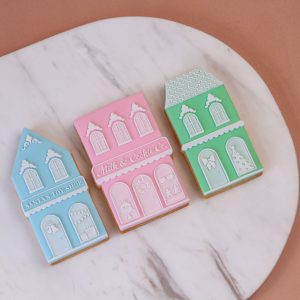 Christmas Village Cookie Stamps X3 and Matching Cutters X3 BUNDLE