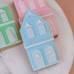 Santa's Shop Christmas Village Cookie Stamp and Cutter