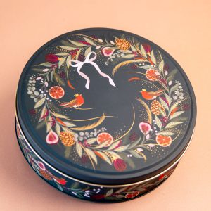 Sara Miller Round Wreath Tin