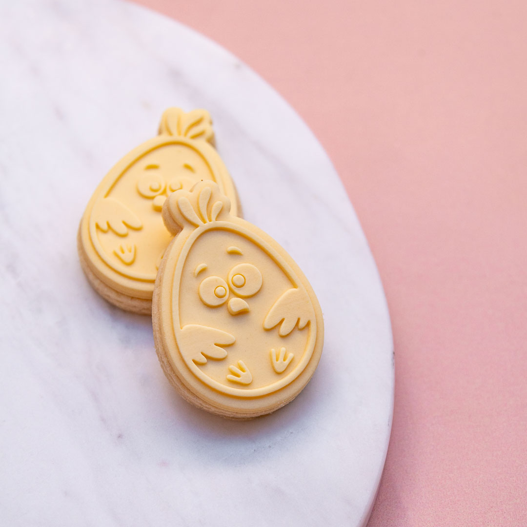 Mini Funny Chick Cookie Stamp with Cutter