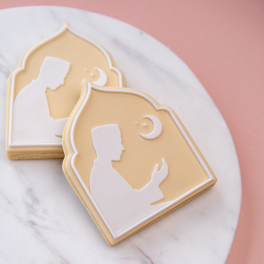 Man in Islamic Prayer Cookie Stamp with Cutter