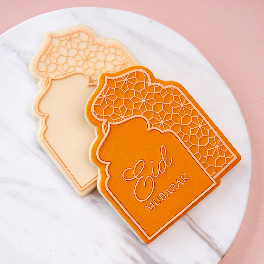 Eid Mosaic Double Arch Cookie Stamp with Cutter - Image 4