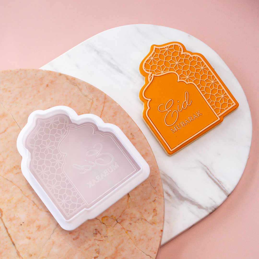 Eid Mosaic Double Arch Cookie Stamp with Cutter - Image 5