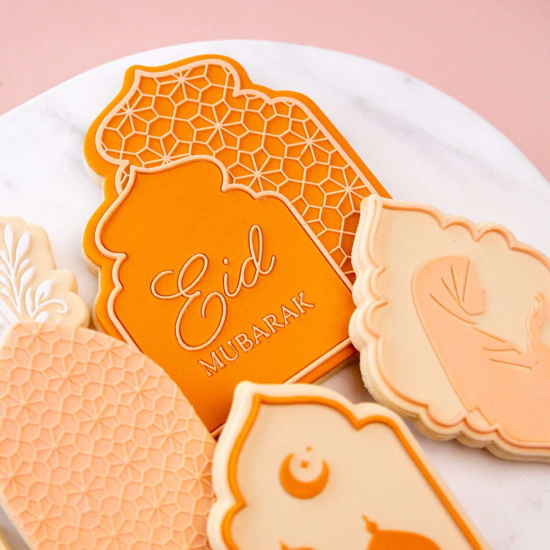Eid Mosaic Double Arch Cookie Stamp with Cutter - Image 3