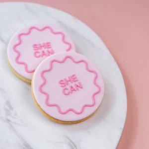 She Can Cookie Stamp