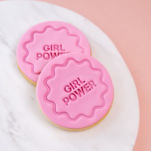 Girl Power Debosser Cookie Stamp