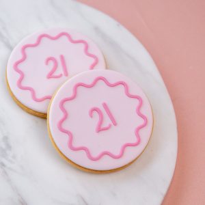 Wavy Number Cookie Stamp