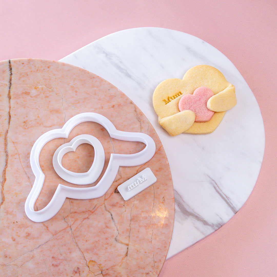 3D Printed Huggable Heart + Mum Debosser + Micro Heart Cutter - Image 2