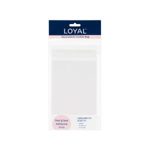 LOYAL Resealable Cookie Bag 120x180mm | 100 Pack
