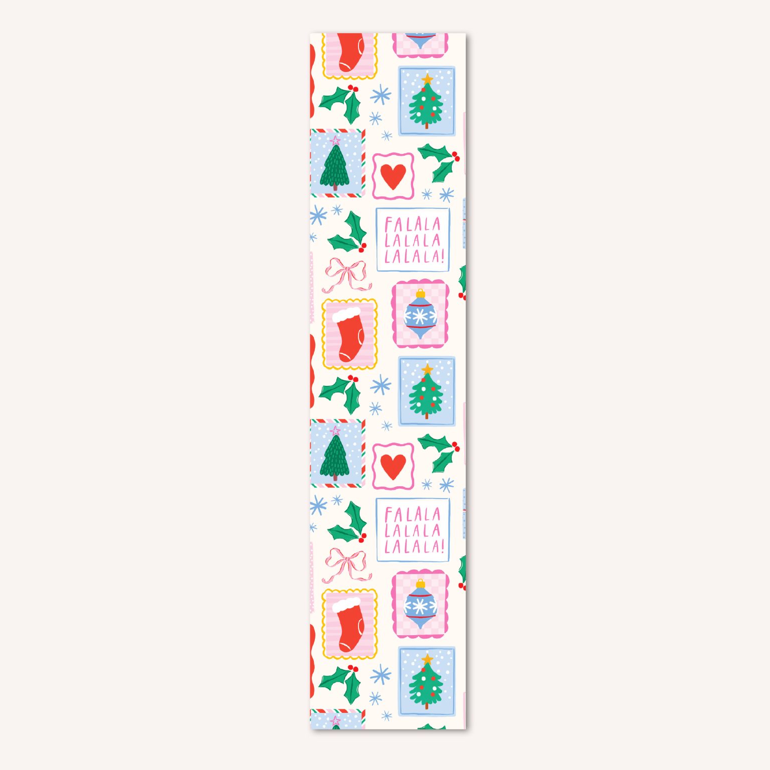 Long Stickers - Festive Postage Labels, 7 pieces - Lulu & Stone